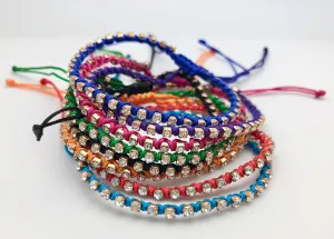 Crystal Chakra Macrame Friendship Bracelet