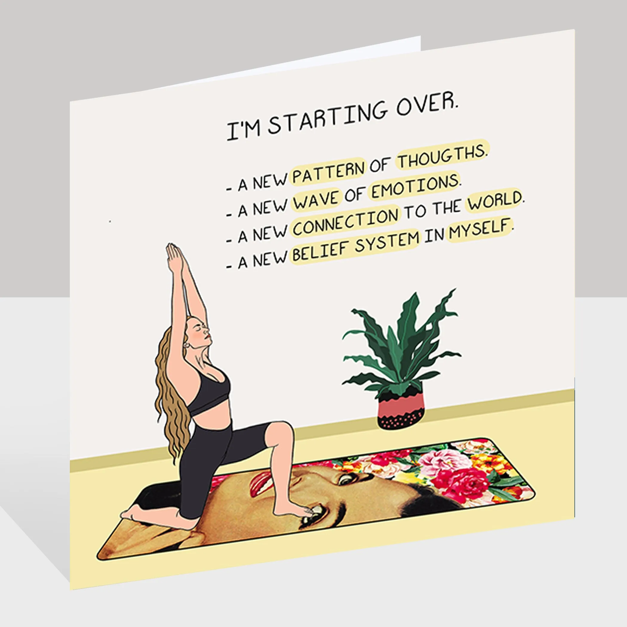 I'm starting over Doodle Card