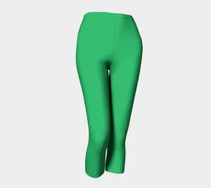 Solid Adult Capris - Green