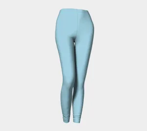 Solid Adult Leggings - Light Blue